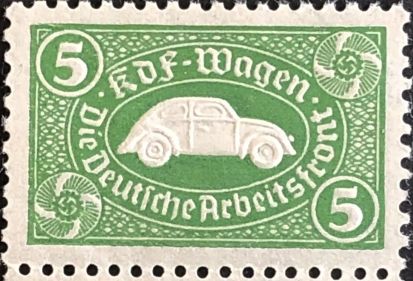 Volkswagen KdF Savingstamp with Volkswagenmotive 1939 (7770)